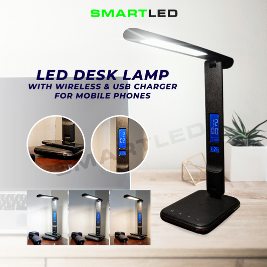 SMARTLED Desk Lamp with Wireless Phone Charging