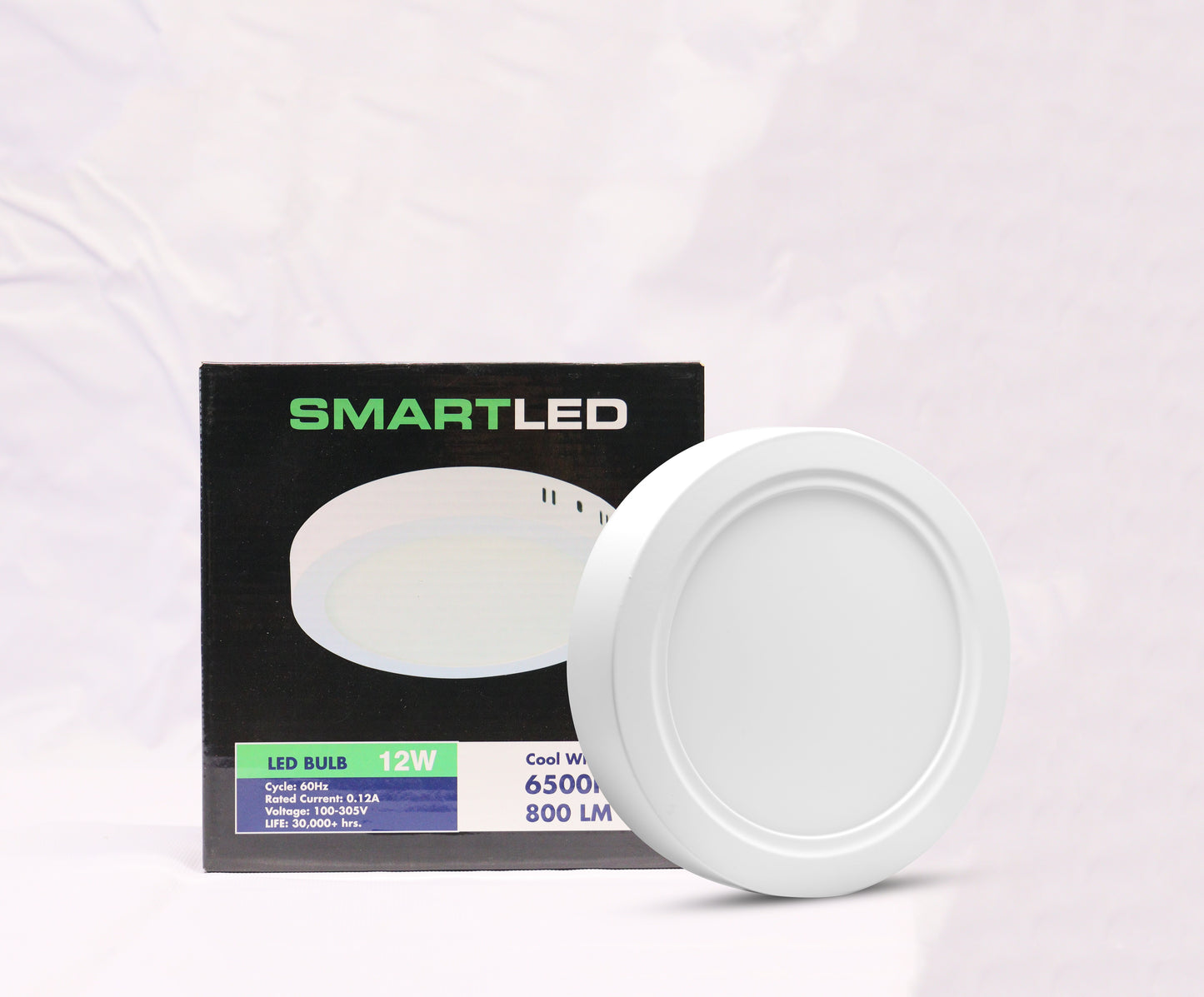 DRUM PANEL LIGHT RND 12W 6500K