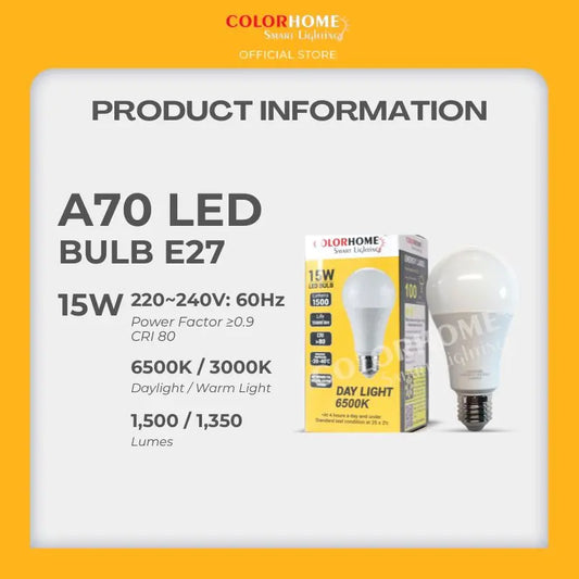 COLORHOME15 WATTS LED Bulb E27