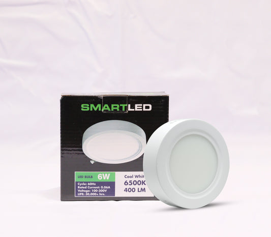 DRUM PANEL LIGHT RND 6W 6500K