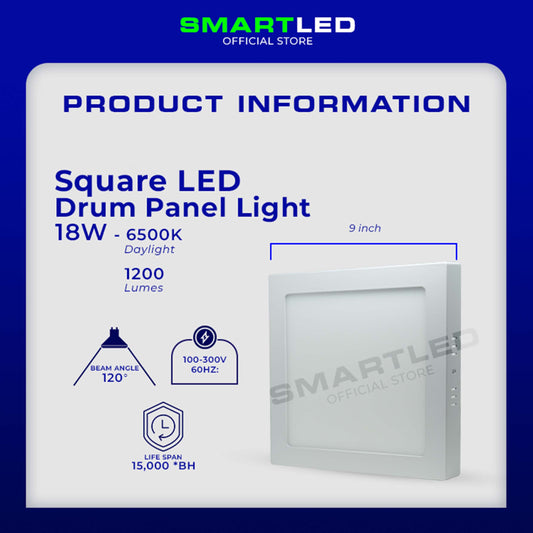 SMARTLED 18 WATTS Square Drum Panel Light (Surface Mounted)