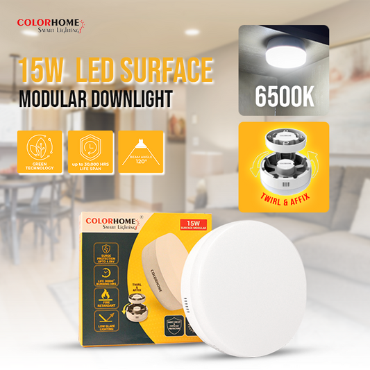 COLORHOME SURFACE MODULAR DOWN LIGHT15 WATTS - DAYLIGHT