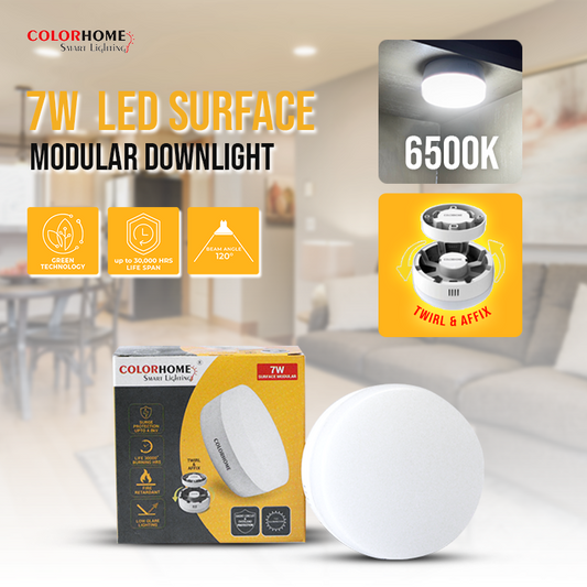 COLORHOME SURFACE MODULAR DOWN LIGHT 7 WATTS - DAYLIGHT