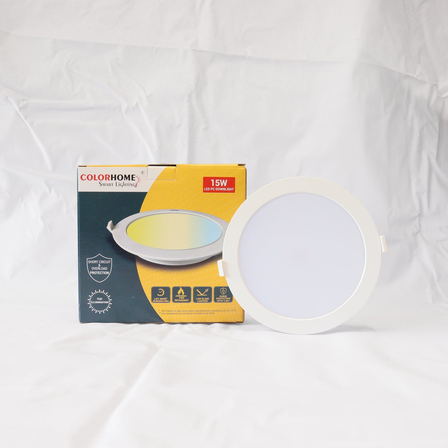 COLORHOME 15 WATTS PC CIRCULAR DOWN LIGHT TRI COLOR