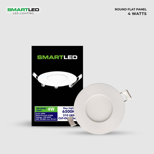 SMARTLED 4 WATTS Round Flat Panel Light