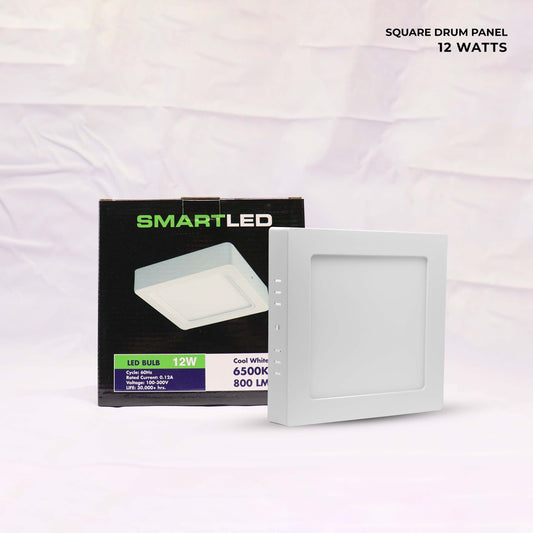 SMARTLED 12 WATTS Square Drum Panel Light (Surface Mounted)