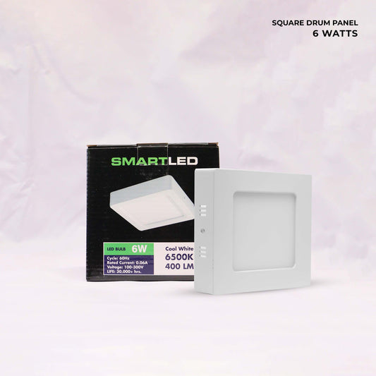 SMARTLED 6 WATTS Square Drum Panel Light (Surface Mounted)