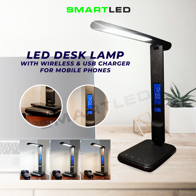 SMARTLED Desk Lamp with Wireless Phone Charging