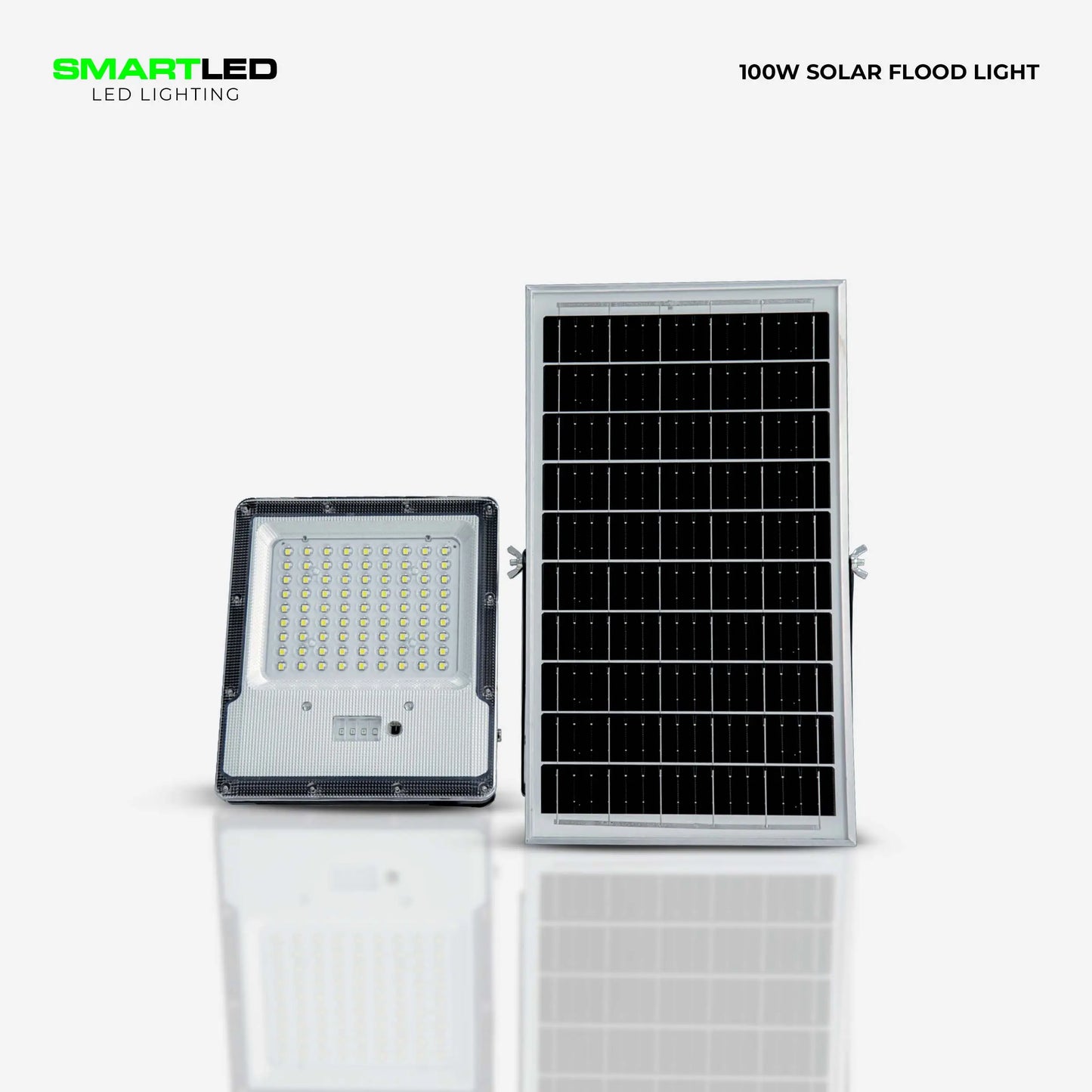 SMARTLED 100W Solar Flood Light with Remote