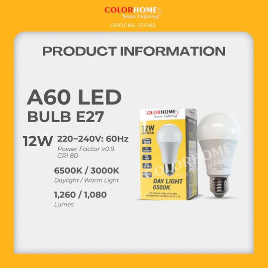 COLORHOME12 WATTS LED Bulb E27