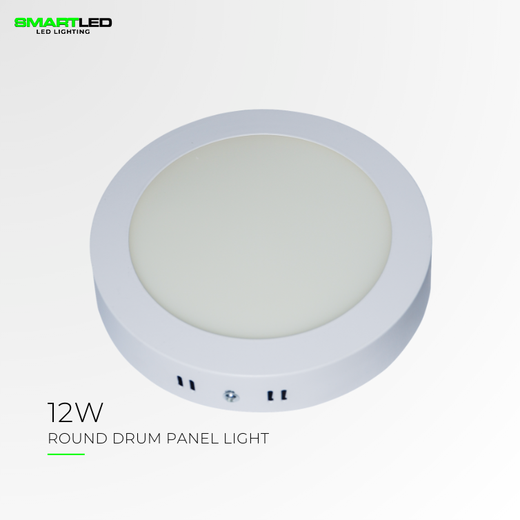 DRUM PANEL LIGHT RND 12W 6500K