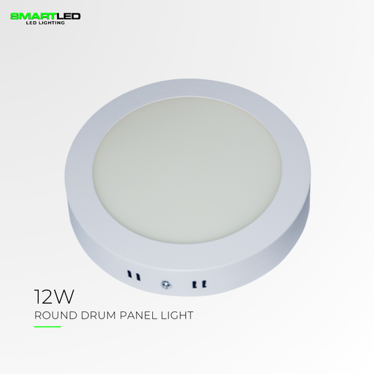 DRUM PANEL LIGHT RND 12W 6500K