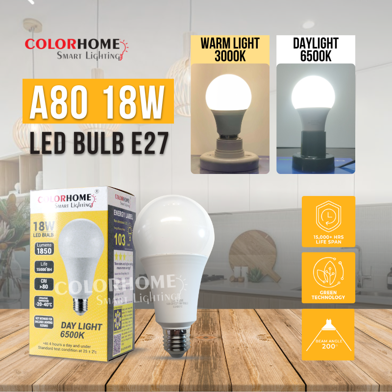 COLORHOME18 WATTS LED Bulb E27