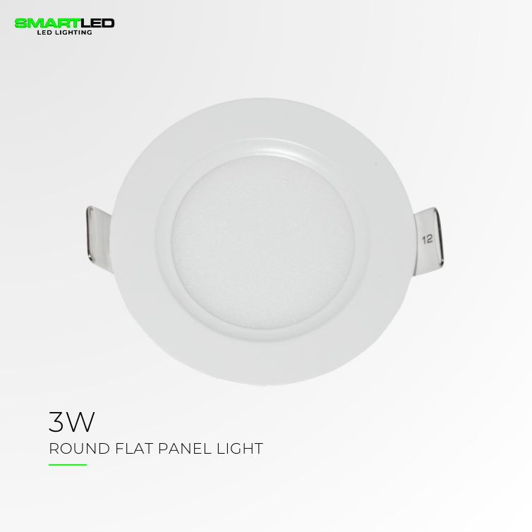 SMARTLED 3 WATTS Round Flat Panel Light