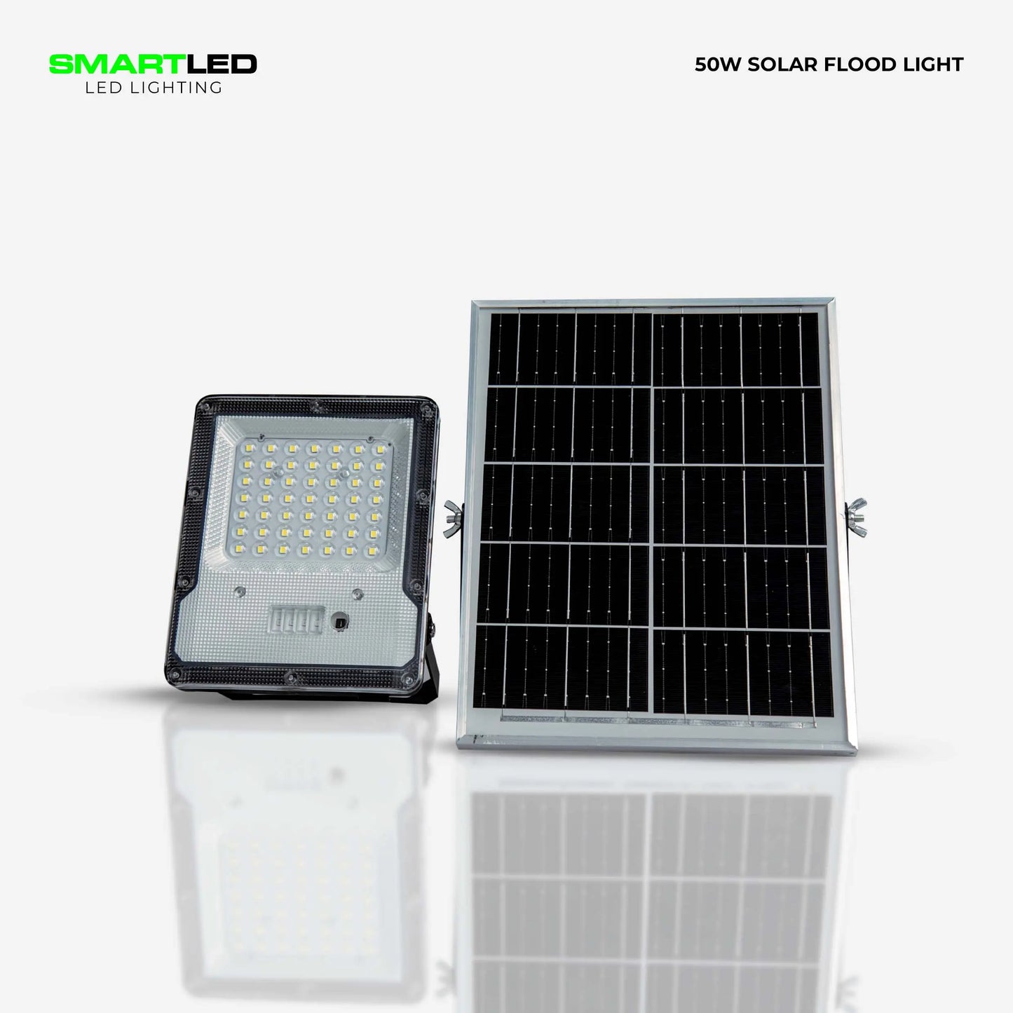 SMARTLED 50W Solar Flood Light with Remote