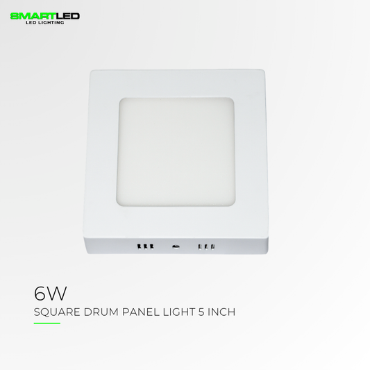 SMARTLED 6 WATTS Square Drum Panel Light (Surface Mounted)