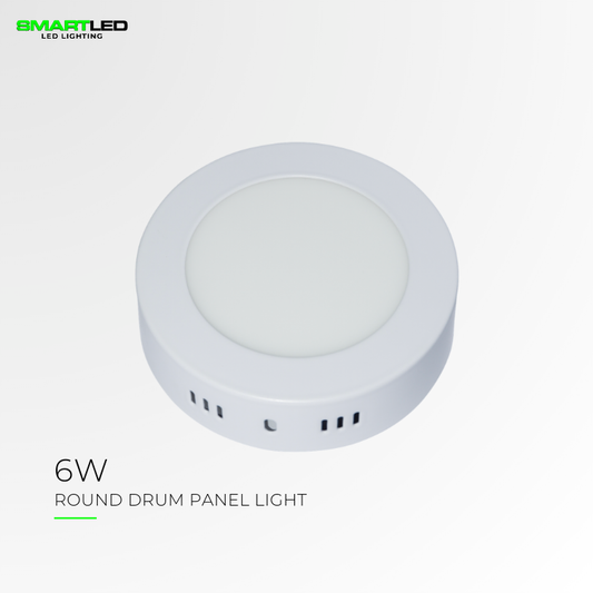 DRUM PANEL LIGHT RND 6W 6500K