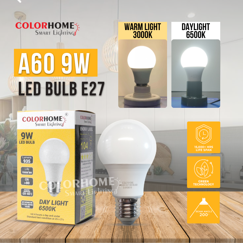 COLORHOME 9 WATTS LED Bulb E27
