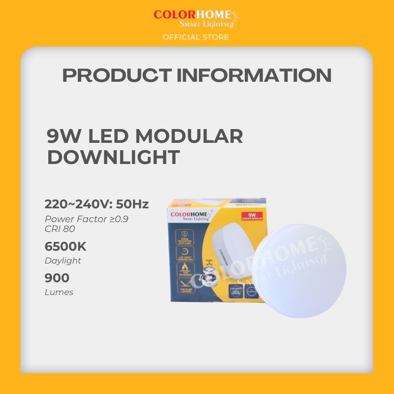 COLORHOME SURFACE MODULAR DOWN LIGHT 9 WATTS - DAYLIGHT