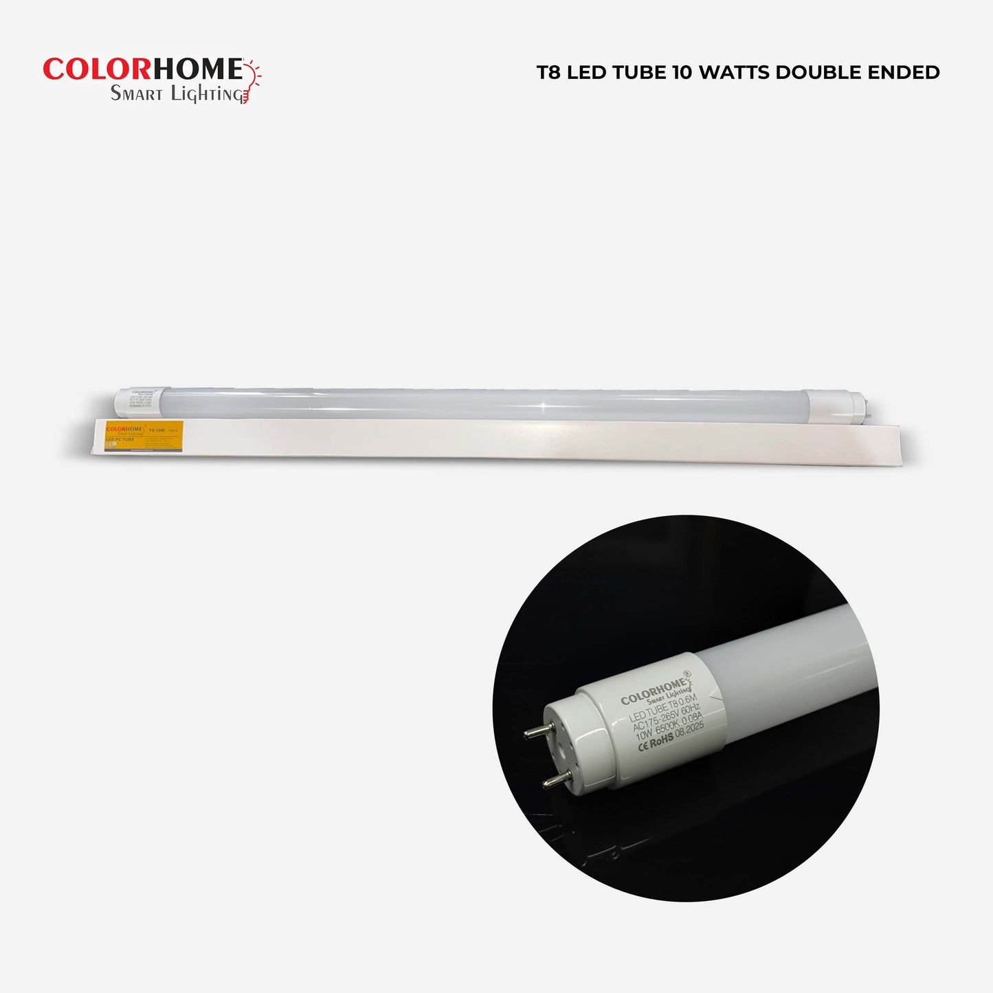 COLORHOME T8 LED TUBE 10 WATTS - DAYLIGHT