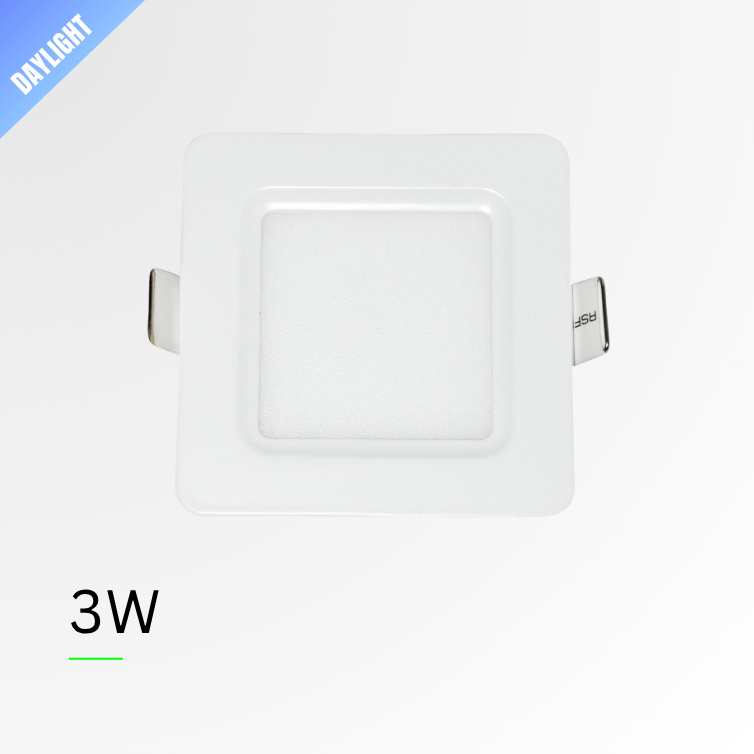 SMARTLED 3 WATTS Square Flat Panel Light (Recessed Type)