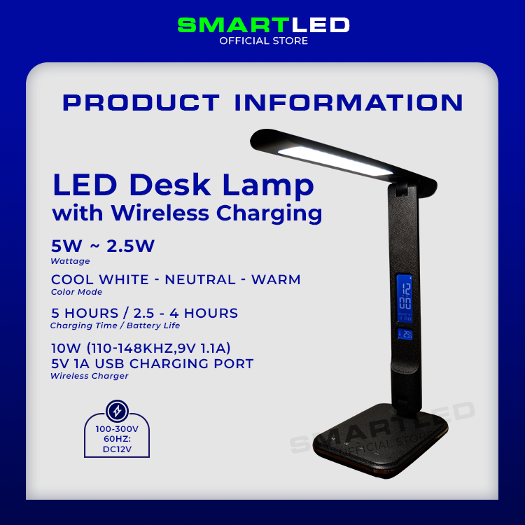 wireless charging desk lamp