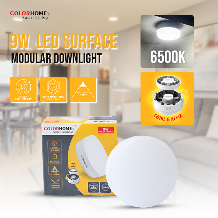 COLORHOME SURFACE MODULAR DOWN LIGHT 9 WATTS - DAYLIGHT