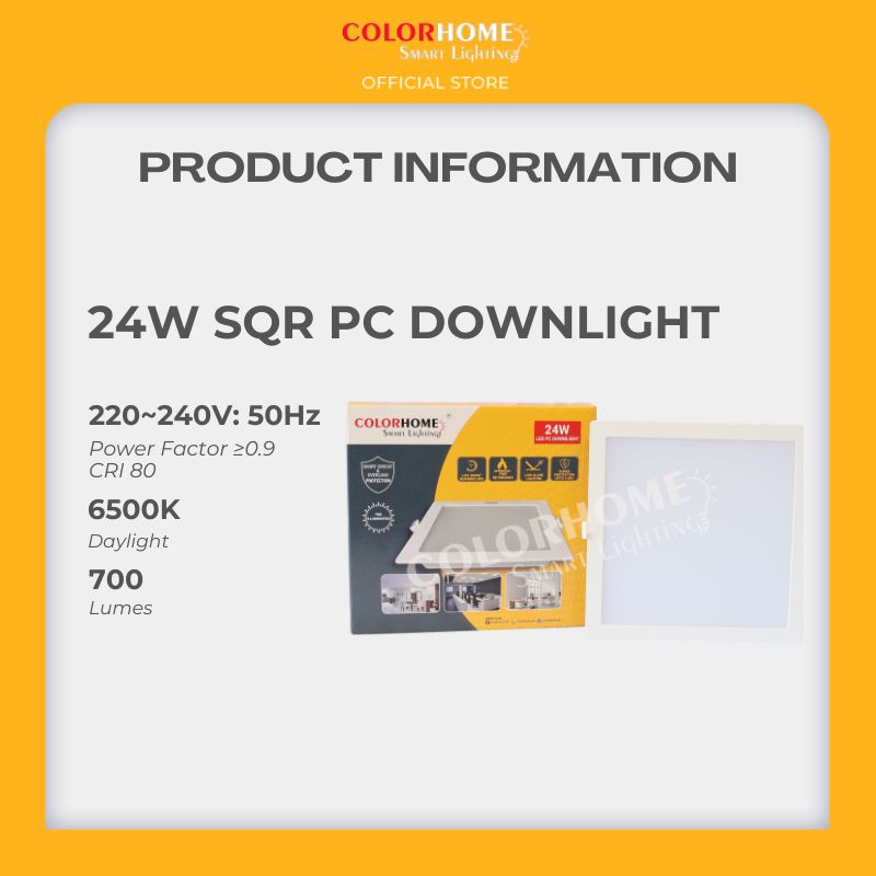 COLORHOME PC DOWN LIGHT 24 WATTS