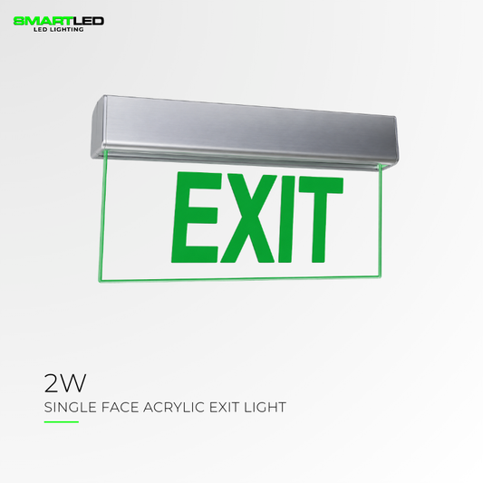 SMARTLED Exit Sign LED  Single Face Acrylic