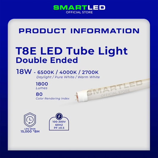 SMARTLED T8 LED Tube 18W Double Ended